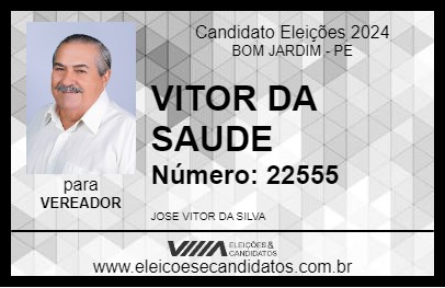 Candidato VITOR DA SAUDE 2024 - BOM JARDIM - Eleições