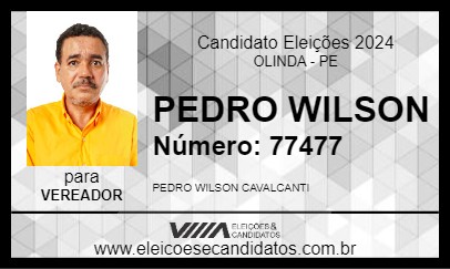 Candidato PEDRO WILSON 2024 - OLINDA - Eleições