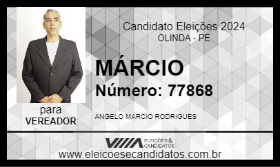 Candidato MÁRCIO 2024 - OLINDA - Eleições