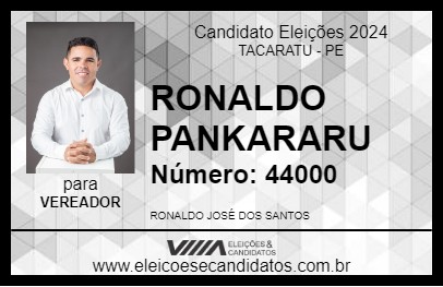 Candidato RONALDO PANKARARU 2024 - TACARATU - Eleições