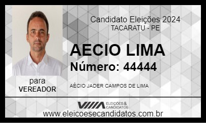 Candidato AECIO LIMA 2024 - TACARATU - Eleições