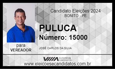 Candidato PULUCA 2024 - BONITO - Eleições