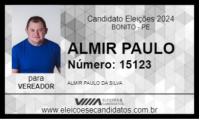 Candidato ALMIR PAULO 2024 - BONITO - Eleições