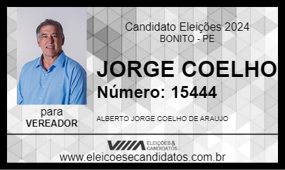 Candidato JORGE COELHO 2024 - BONITO - Eleições