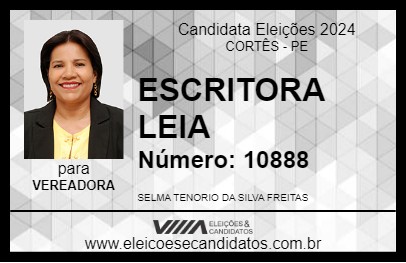 Candidato ESCRITORA LEIA 2024 - CORTÊS - Eleições