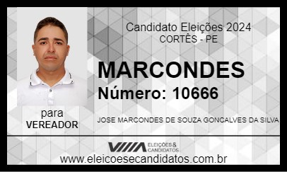 Candidato MARCONDES 2024 - CORTÊS - Eleições