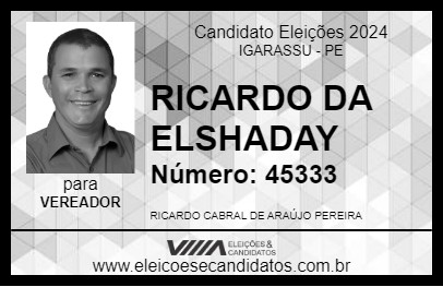 Candidato RICARDO DA ELSHADAY 2024 - IGARASSU - Eleições