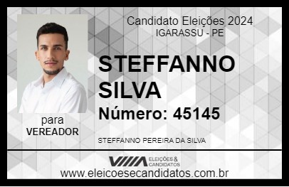 Candidato STEFFANNO SILVA 2024 - IGARASSU - Eleições