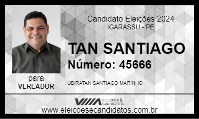 Candidato TAN SANTIAGO 2024 - IGARASSU - Eleições