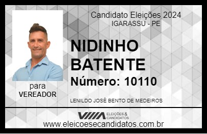 Candidato NIDINHO BATENTE 2024 - IGARASSU - Eleições