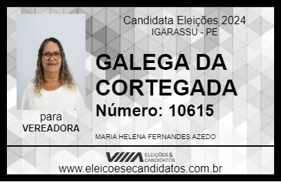 Candidato GALEGA DA CORTEGADA 2024 - IGARASSU - Eleições