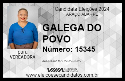 Candidato GALEGA DO POVO 2024 - ARAÇOIABA - Eleições