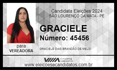 Candidato GRACIELE 2024 - SÃO LOURENÇO DA MATA - Eleições