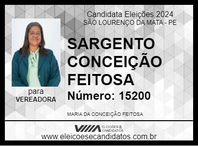 Candidato SARGENTO CONCEIÇÃO FEITOSA 2024 - SÃO LOURENÇO DA MATA - Eleições