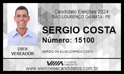 Candidato SERGIO COSTA 2024 - SÃO LOURENÇO DA MATA - Eleições