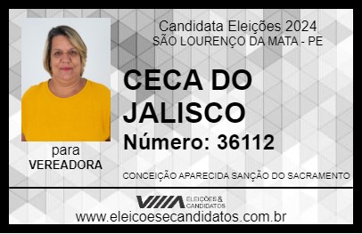 Candidato CECA DO JALISCO 2024 - SÃO LOURENÇO DA MATA - Eleições