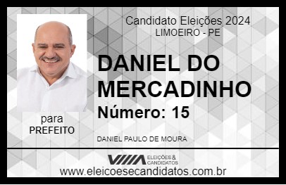 Candidato DANIEL DO MERCADINHO 2024 - LIMOEIRO - Eleições