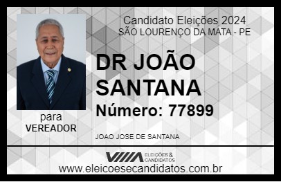 Candidato DR JOÃO SANTANA 2024 - SÃO LOURENÇO DA MATA - Eleições