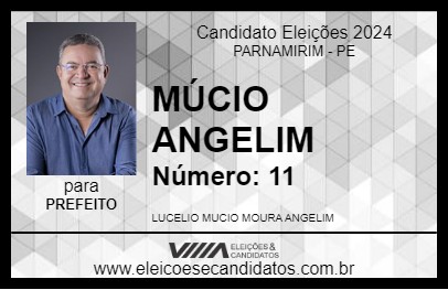 Candidato MÚCIO ANGELIM 2024 - PARNAMIRIM - Eleições