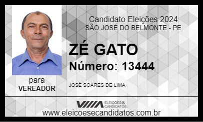 Candidato ZÉ GATO 2024 - SÃO JOSÉ DO BELMONTE - Eleições