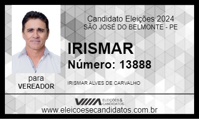 Candidato IRISMAR 2024 - SÃO JOSÉ DO BELMONTE - Eleições