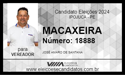 Candidato MACAXEIRA 2024 - IPOJUCA - Eleições