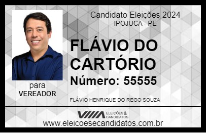 Candidato FLÁVIO DO CARTÓRIO 2024 - IPOJUCA - Eleições