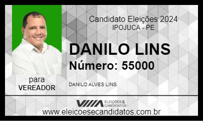 Candidato DANILO LINS 2024 - IPOJUCA - Eleições