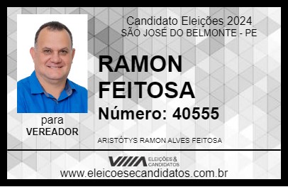 Candidato RAMON FEITOSA 2024 - SÃO JOSÉ DO BELMONTE - Eleições