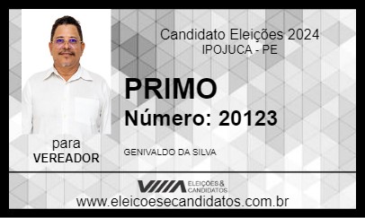 Candidato PRIMO 2024 - IPOJUCA - Eleições