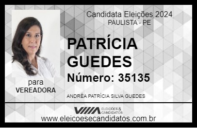 Candidato PATRÍCIA GUEDES 2024 - PAULISTA - Eleições