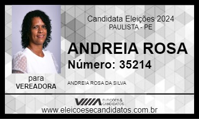 Candidato ANDREIA ROSA 2024 - PAULISTA - Eleições