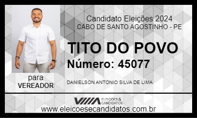 Candidato TITO DO POVO 2024 - CABO DE SANTO AGOSTINHO - Eleições