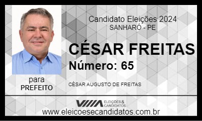 Candidato CÉSAR FREITAS 2024 - SANHARÓ - Eleições