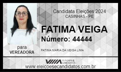 Candidato FATIMA VEIGA 2024 - CASINHAS - Eleições