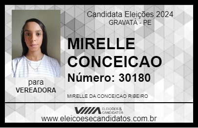 Candidato MIRELLE CONCEICAO 2024 - GRAVATÁ - Eleições