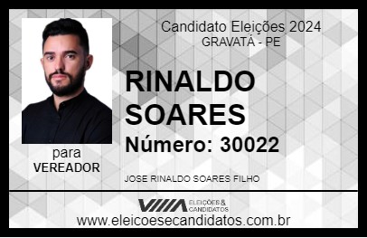 Candidato RINALDO SOARES 2024 - GRAVATÁ - Eleições