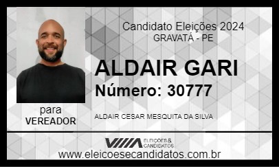 Candidato ALDAIR GARI 2024 - GRAVATÁ - Eleições