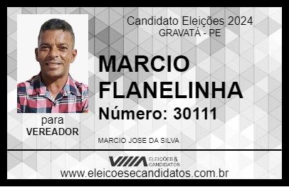 Candidato MARCIO FLANELINHA 2024 - GRAVATÁ - Eleições