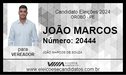 Candidato JOÃO MARCOS 2024 - OROBÓ - Eleições