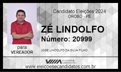 Candidato ZÉ LINDOLFO 2024 - OROBÓ - Eleições