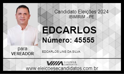 Candidato EDCARLOS 2024 - IBIMIRIM - Eleições