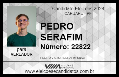 Candidato PEDRO SERAFIM 2024 - CARUARU - Eleições