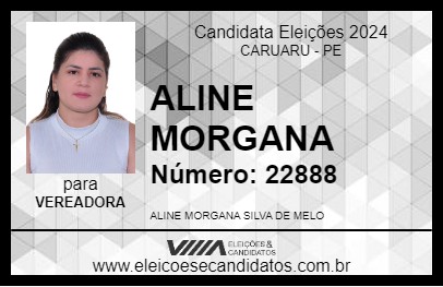 Candidato ALINE MORGANA 2024 - CARUARU - Eleições