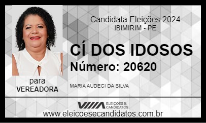 Candidato CÍ DOS IDOSOS 2024 - IBIMIRIM - Eleições