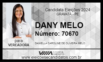 Candidato DANY MELO 2024 - GRAVATÁ - Eleições