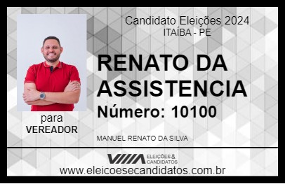 Candidato RENATO 2024 - ITAÍBA - Eleições