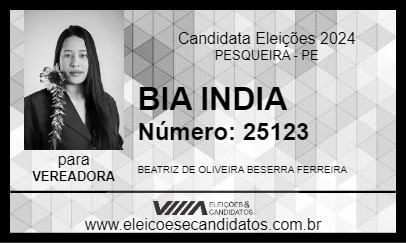 Candidato BIA INDIA 2024 - PESQUEIRA - Eleições