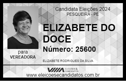 Candidato ELIZABETE DO DOCE 2024 - PESQUEIRA - Eleições