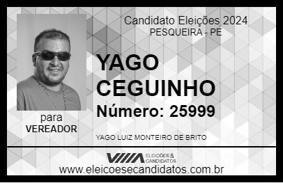 Candidato YAGO 2024 - PESQUEIRA - Eleições